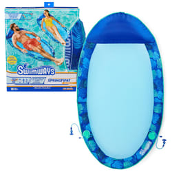 Swimways Elite Spring Float Hammock Pool Lounger  Inflatable Pool Floats Adult with Fast Inflation  Pool Hammock for Adults up to 250 lbs