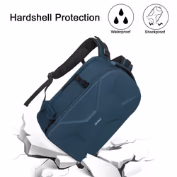 MOSISO Camera Backpack  DSLR/SLR/Mirrorless Photography Camera Bag 15-16 inch Waterproof Hardshell Case with Tripod Holder&Laptop Compartmen