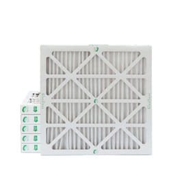 Glasfloss 20x20x2 MERV 10 (FPR 5-6) 2"""" Inch Pleated Air Filters Box of 6. Actual Size: 19-1/2 x 19-1/2 x 1-3/4