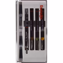 Rotring Isograph Junior Set 3x Technical Pens (0.20mm, 0.30mm, 0.50mm) + Accessories
