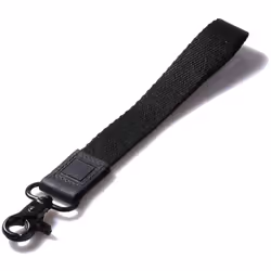 DQL Black Key Lanyard Wrist Keychain wrist strap for wallet black wri