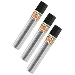 Pentel Lead Refills 0.5mm 2B  Black  12 Leads per Tube (C505-2B) - Pack of 3