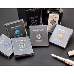 Caran d'Ache 8021-009 Cartridge Ink Cosmic Black