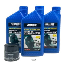 Yamaha New OEM F30-F70 10W30 Oil Change Kit  Yamalube  LUB-MRNSM-KT-10