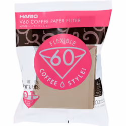 HARIO VCF-01-100M 1-Piece Box of Paper Filter for 01 Dripper Misarashi