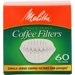 Melitta 63229 Single Serve Coffee Filters For JavaJigTM 60 Count (Pack of 4)