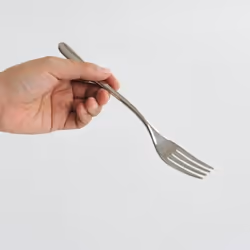 Alessi LCD012R4 Caccia Table Fork 4 Prongs  Silver