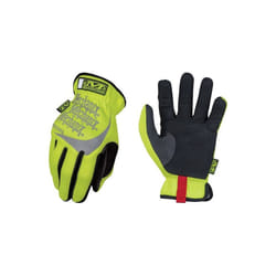 Mechanix Wear 484-SFF-91-009 Safety FastFit High Visibility Gloves, Yellow - Medium, Pack of 10