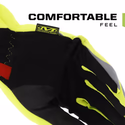 Mechanix Wear: Hi-Viz FastFit Work Gloves with Secure Fit Elastic Cuff  Reflective and High Visibility  Touchscreen Capable  Safety Gloves for Men  Mu