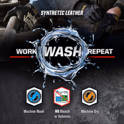 Mechanix Wear: The Original Material4X Synthetic Leather Work Gloves with Secure Fit  Abrasion Resistant  Added Durability  Safety Gloves for Men  Mul