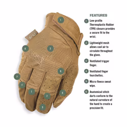 Mechanix Wear - Specialty Vent Coyote Gloves (Medium, Brown) - Additional view 8
