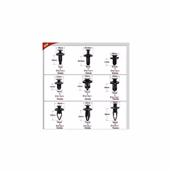 190 Pcs Car Retainer Clips Fastener Remover 18 Most Popular Sizes Applications Auto Push Pin Rivets Set -Door Trim Panel Clips for Toyota Honda Nissan