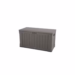 Lifetime 60089 439 Litre (116-Gallon) Storage Box for Indoor or Outdoor Use Rigid Dual-Wall HDPE - Dark Brown
