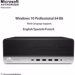 HP ProDesk 600 G3 SFF Business Desktop Computer Intel Core i5-6500 3.20 GHz 16GB DDR4 SDRAM 256 GB SSD  Keyboard and Mouse  Windows 10 Professional 64