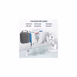 Portable Nebuliser Machine for Adults and Kids,Handheld Steam Inhaler for Home Use Only, Cool Mist Atomizer with Storage Bag, Ultra-Quiet and
