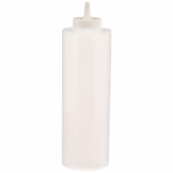 Winco 6-Piece Squeeze Bottles  24-Ounce  Clear Medium