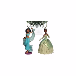 Disney "Tiana & Jasmine" 2 pc Figurine Ornament Set by Disney