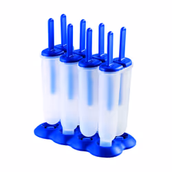 Tovolo DripGuard Handle 4 Oz Set of 4 Twin Ice Molds Popsicle Makers with Reusable Sticks MessFree Frozen Treats Makes 8