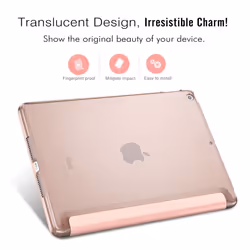 Case Fit 2018/2017 iPad 9.7 5th / 6th Generation, Slim Lightweight Smart Shell Stand Cover with Translucent Frosted Back Protector Fit Apple iPad 9.7