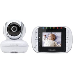 motorola MBP33S Wireless Video Baby Monitor with 2.8-Inch Color LCD  Zoom and Enhanced Two-Way Audio  720p