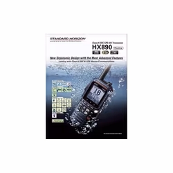 Standard Horizon HX890 Black Handheld VHF, 6 Watt, w/GPS&FM RCVR