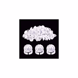 MEKK Glue Rings 100PCS Glue Rings for Eyelash Extension Lash Extension Supplies Disposable Lash Extension Supplies Fanning Bl ...