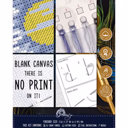 Povitrulya Counted Cross Stitch Kit Magic Night - DIY Bookmark Set for Hand Embroidery