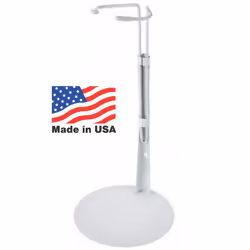 Kaiser Doll Stand 2501 - White Doll Stand for 12"" to 18"" Fashion Dol