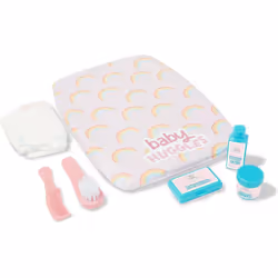 Ultimate Care Kit for Dolls: Authentic Play with Rainbow Cushioned Cha