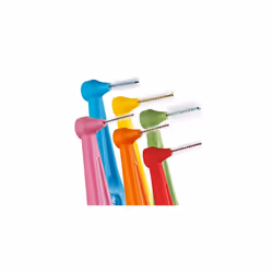 TePe Angle Interdental Brushes Mixed Pack / Samples of Every Size / Easy and simple interspace cleaning with long handle and angled neck /