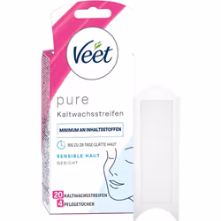 Veet Face Ready to Use Wax Strips for Sensitive Skin Wax Strips