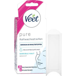 Veet Face Ready to Use Wax Strips for Sensitive Skin Wax Strips