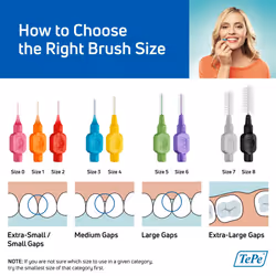 TEPE Interdental Brush Original  Soft Dental Brush for Teeth Cleaning  Mixed Pack