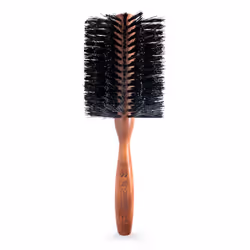 Spornette Italian Rounder 3 Inch Hair Brush #955-XL - Round Double Density Boar Bristle Brush With Wooden Handle For Blow Dry ...