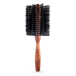 Spornette Italian Rounder 3 Inch Hair Brush #955-XL - Round Double Density Boar Bristle Brush With Wooden Handle For Blow Drying  Styling  Volumizing