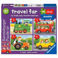 Ravensburger My First Puzzle: Travel Far (2: 3: 4 & 5 piece) Jigsaw Puzzle for Kids - Every Piece is Unique Pieces Fit Toget ...