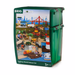 BRIO World 33766 Deluxe Railway Set - Ultimate Wooden Train Adventure