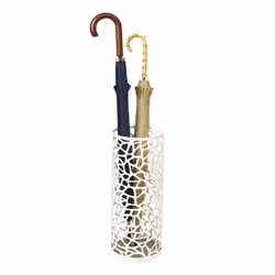 Yamazaki Home Slim Freestanding Umbrella Stand | Steel  Small  White