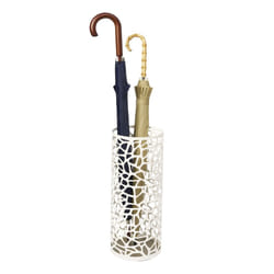 Yamazaki Home Slim Freestanding Umbrella Stand | Steel  Small  White