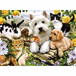 Ravensburger Happy Animal Buddies | 300-Piece Jigsaw Puzzle for Kids | Unique  Pieces | Fun & Educational Toy