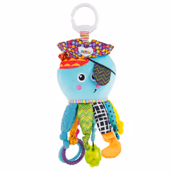 Lamaze captain calamari clip On car Seat and Stroller Toy - Soft Baby
