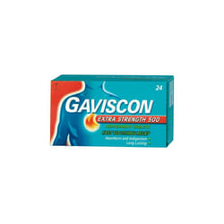 Gaviscon Extra 500mg  Food Pipe Causing Pain And Discomfort Tablets 24's Peppermint