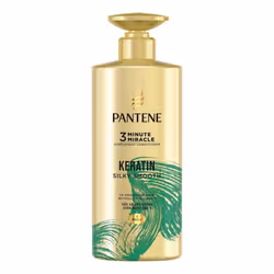 Pantene Pro-V 3 Minute Miracle Keratin Silky Smooth Supplement Conditioner Quick Repair Treatment for Damaged Hair - 480ml