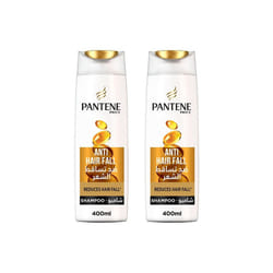 Pantene Anti-Hair Fall Shampoo Enhanced Strength and Volume for Thinning Hair, Perfect for Daily Care Routine - 400ml Pack Of 2