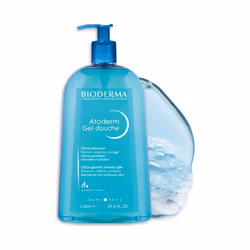 Bioderma Atoderm Ultra-Gentle Shower Gel 1L | Soap-Free Formula | Cleanses & Protects Dry Skin for Sensitive Skin Care | Body ...