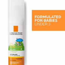 La Roche-Posay Anthelios Dermo-Pediatrics Baby Milk SPF 50+, Skin Moisturizer, UVB & UVA Protection, Soft Texture, Non-greasy, 50ml