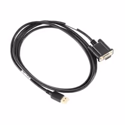 Motorola CBL-58926-06, Black, 2.7 m, USB Type-A, DB-9, Male, Male
