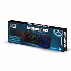 Adesso EasyTouch135 keyboard Gaming USB QWERTY English Black