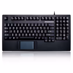 Adesso EasyTouch 425 - Rackmount Touchpad Keyboard, Full-size (100%), Wired, USB, Membrane, QWERTY, Black