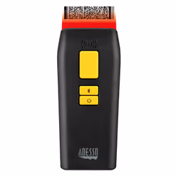 Adesso NuScan 3500TB - Bluetooth Antimicrobial Waterproof 2D Barcode Scanner, Handheld bar code reader, 1D/2D, CMOS, ITF-6, D ...